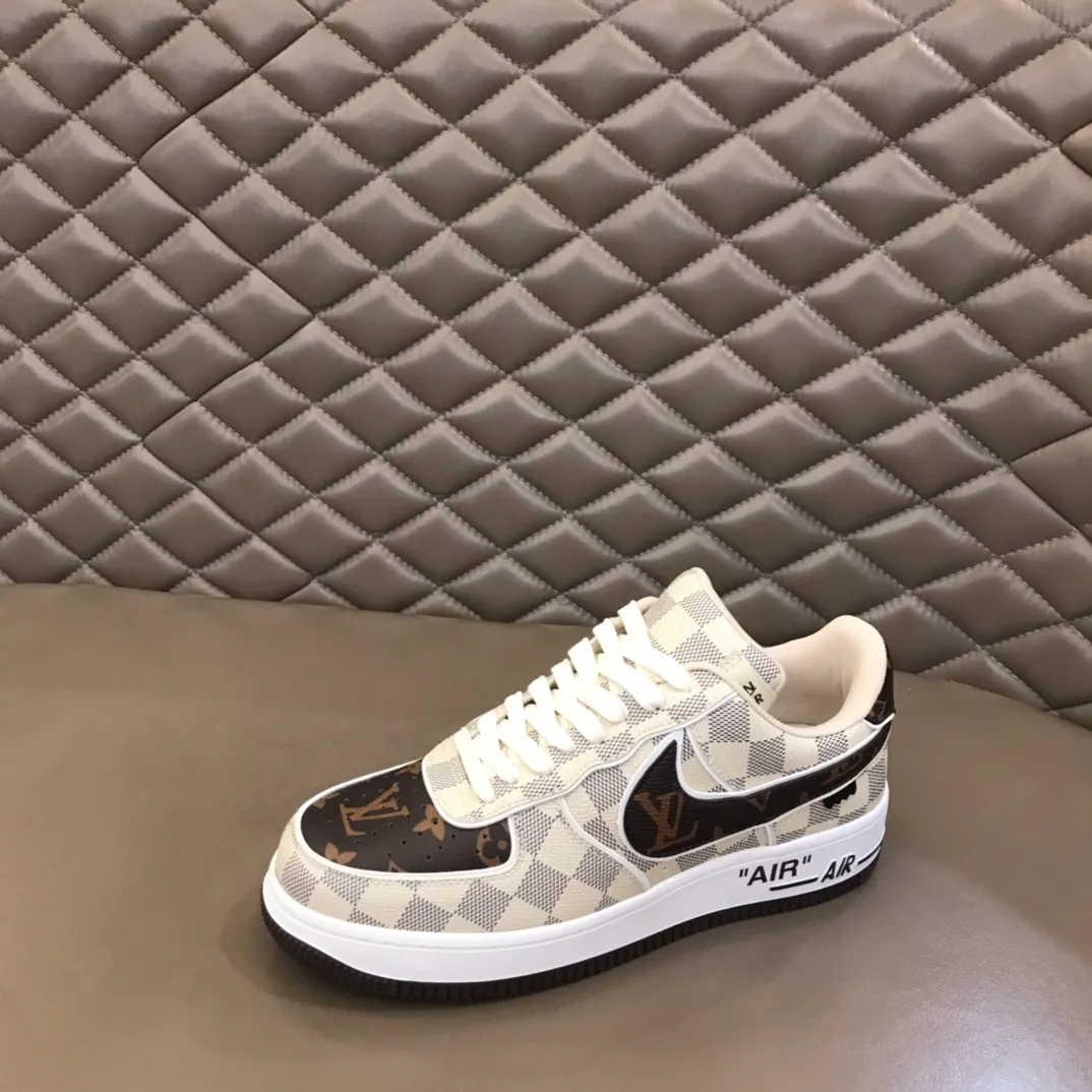 Men's shoes 💰p420 "*OUIS *UITTO*" x OFF-WHITE x Nike tripartite collaboration! Trendy and cool men's casual sports shoes with unrivaled color matching. The design idea basically continues the style of THE TEN. The Swoosh line and tongue label have a very familiar visual effect and are both fashionable and trendy! A must-have for fashionistas! The effect on your feet is absolutely stunning! Size: 38-45
